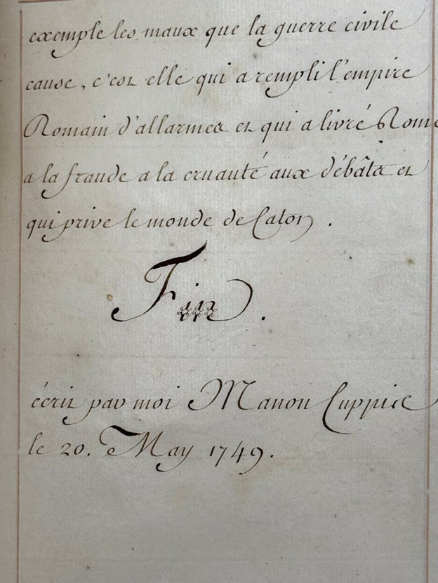 [MANUSCRIPT]. Caton, tragédie angloise de Monsieur Addisson traduite en françois.