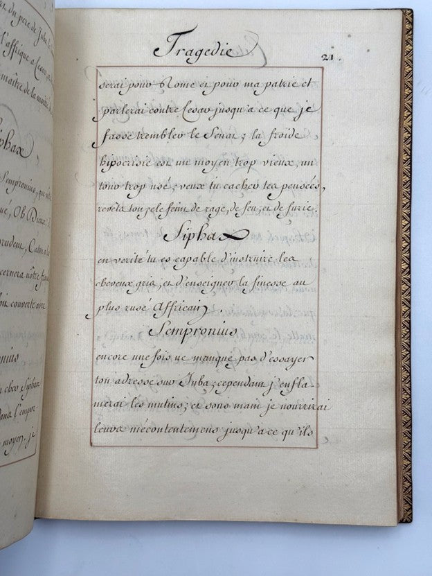 [MANUSCRIT]. Caton, tragédie angloise de Monsieur Addisson traduite en françois.