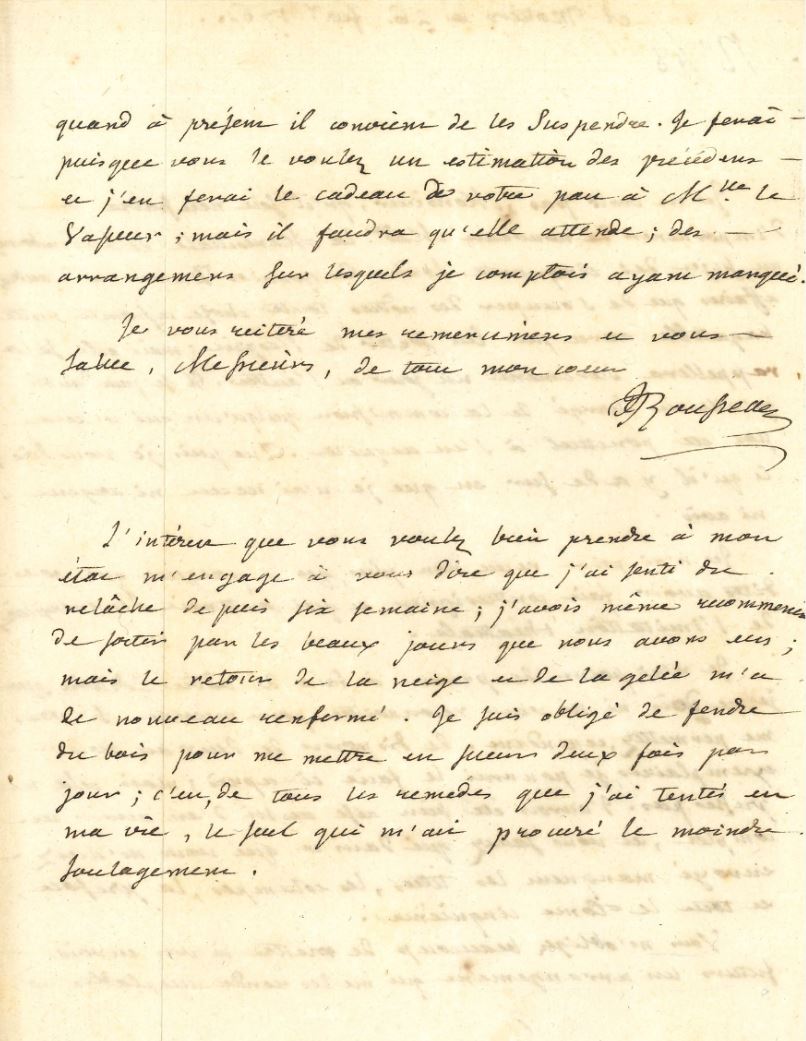 L.A.S. Rousseau à Nicolas Duchesne