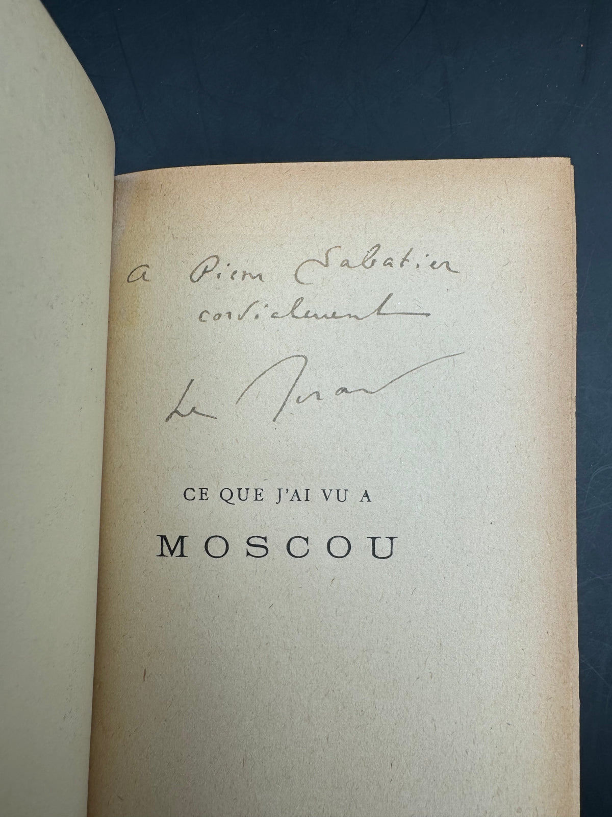Ce que j'ai vu à Moscou