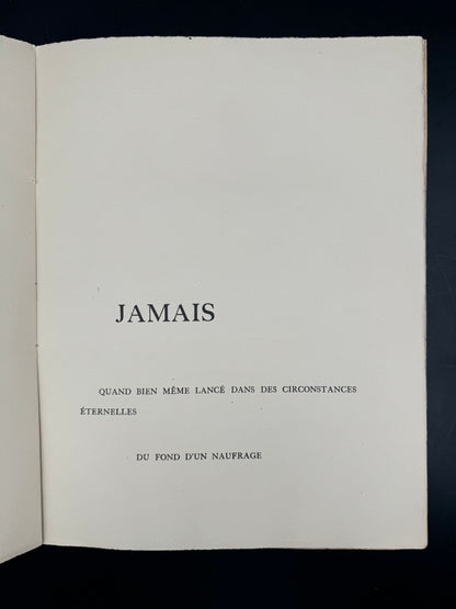 Un coup de dés jamais n'abolira le hasard. Poème.